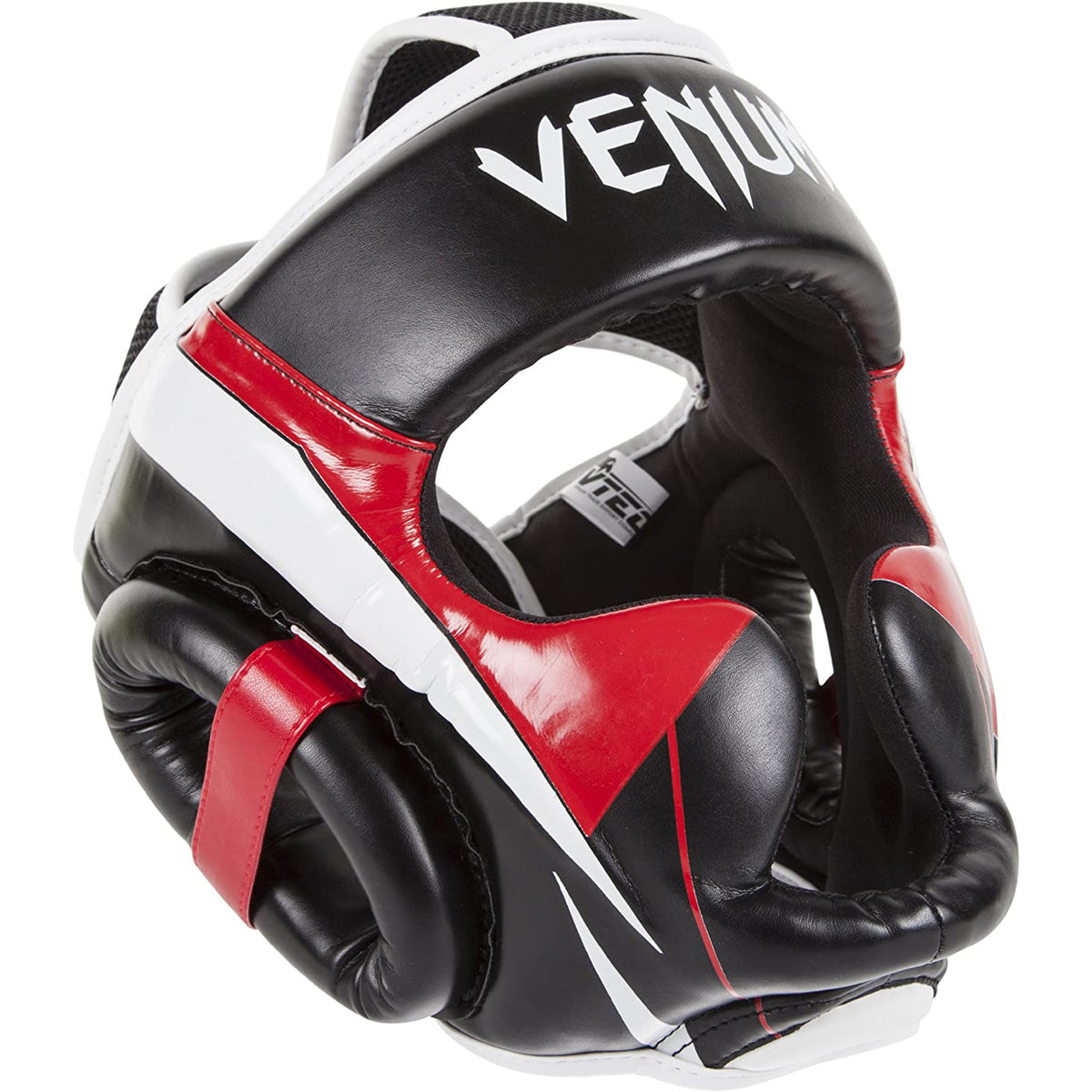 Venum Elite Headgear - Black/Red/Gray Venum