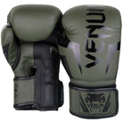 Venum Elite Skintex Leather Hook and Loop Training Boxing Gloves - Khaki/Black - Forza Sports