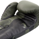 Venum Elite Skintex Leather Hook and Loop Training Boxing Gloves - Khaki/Black - Forza Sports