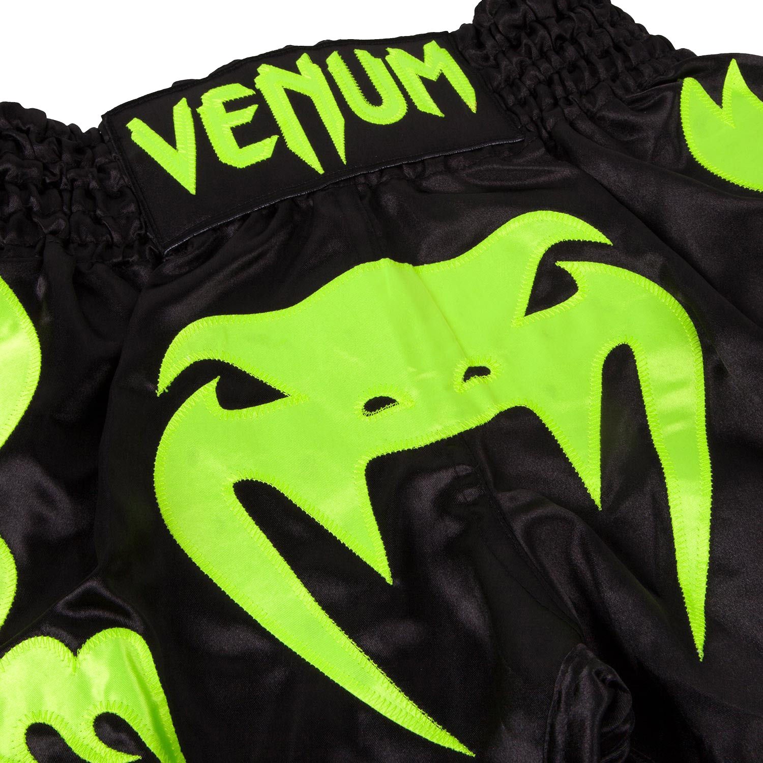 Venum Bangkok Inferno Muay Thai Shorts - Black/Neon Yellow Venum
