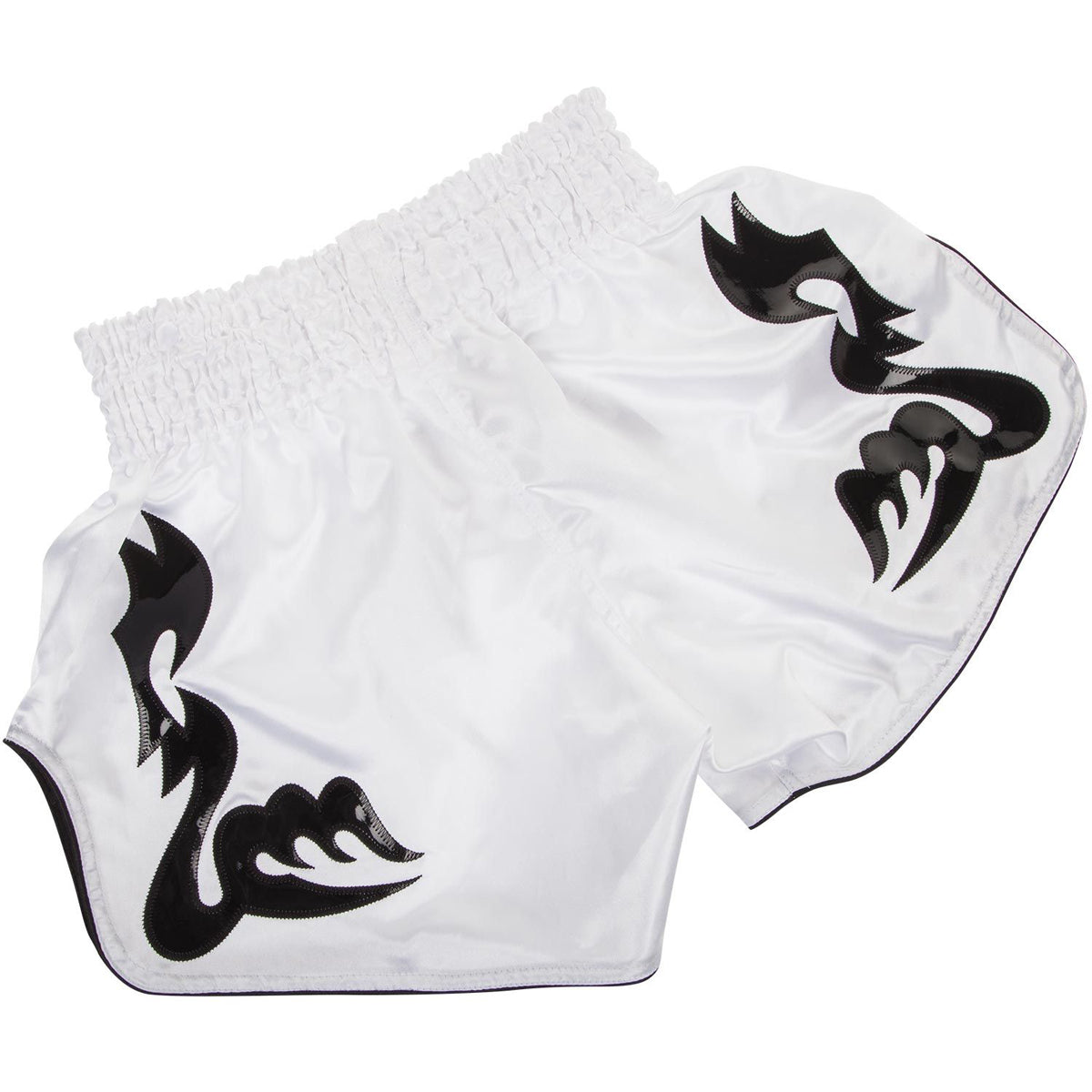 Venum Bangkok Inferno Muay Thai Shorts - White/Black Venum