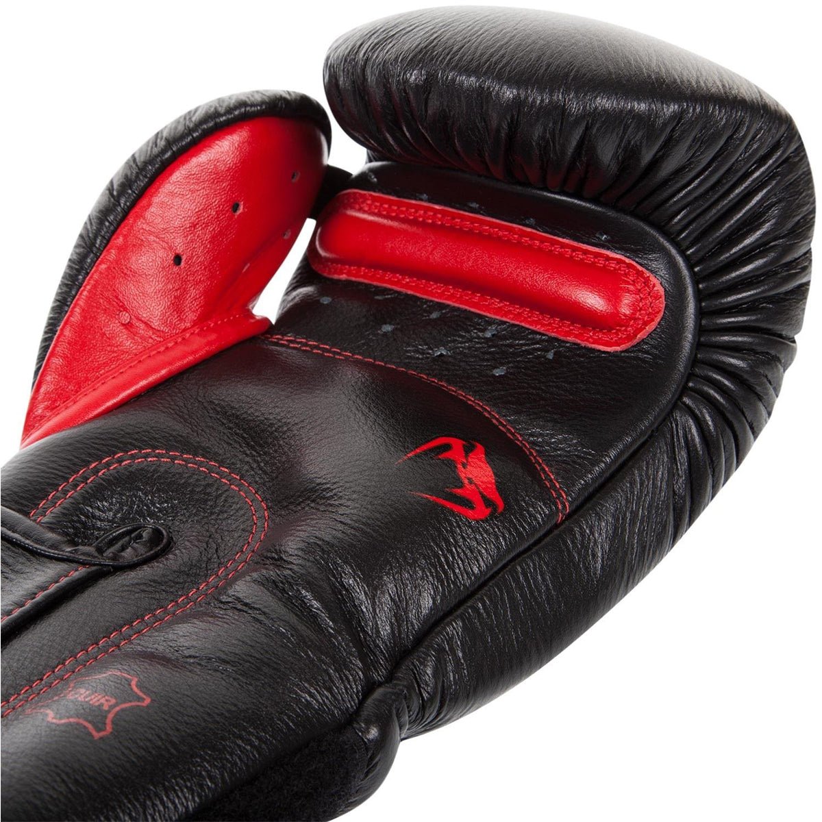 Venum Giant 3.0 Nappa Leather Hook and Loop Boxing Gloves - Black Devil - Forza Sports