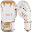 Venum Giant 3.0 Nappa Leather Hook and Loop Training Boxing Gloves - White/Gold - Forza Sports