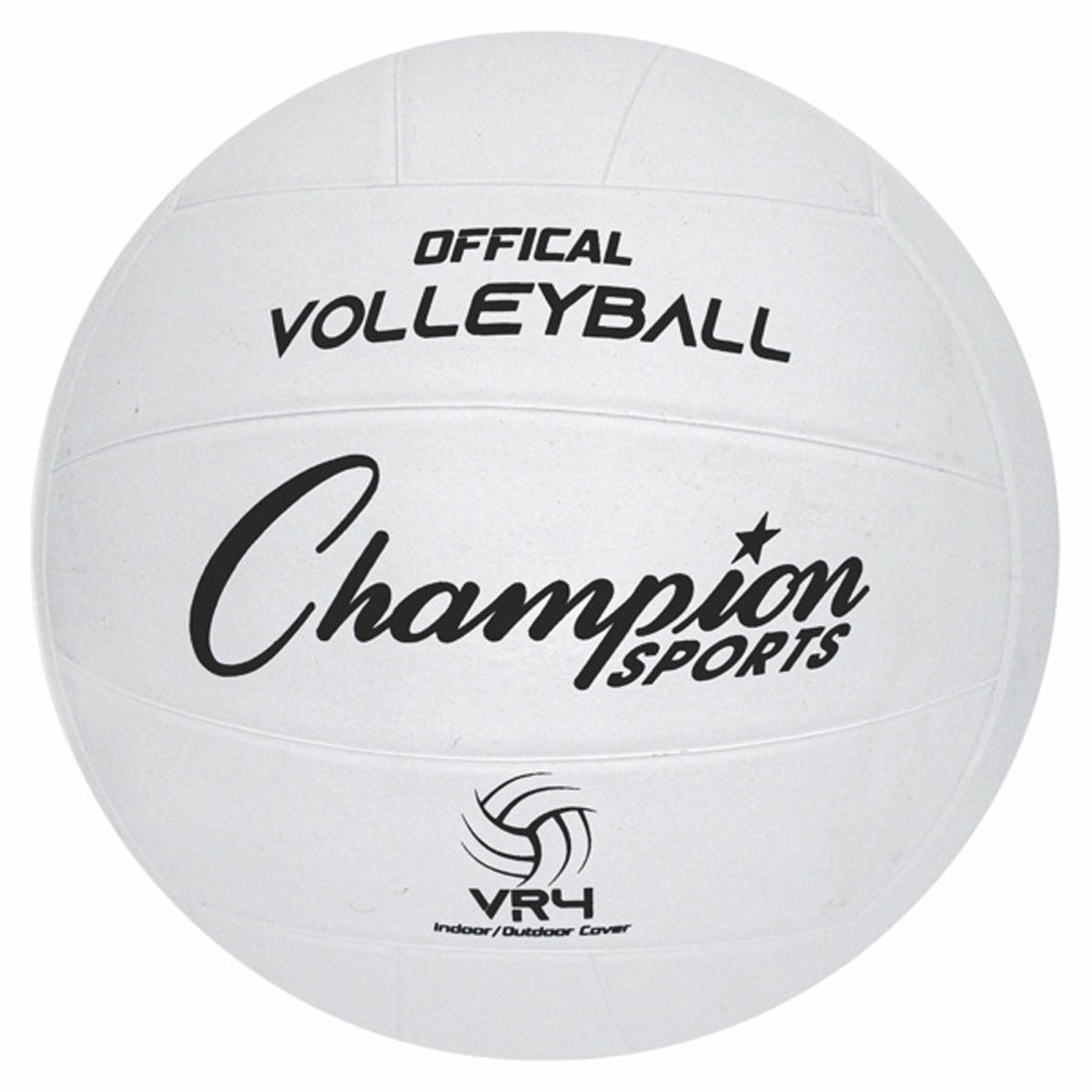 Champion Sports VR4 Rubber Volleyball - White - Forza Sports