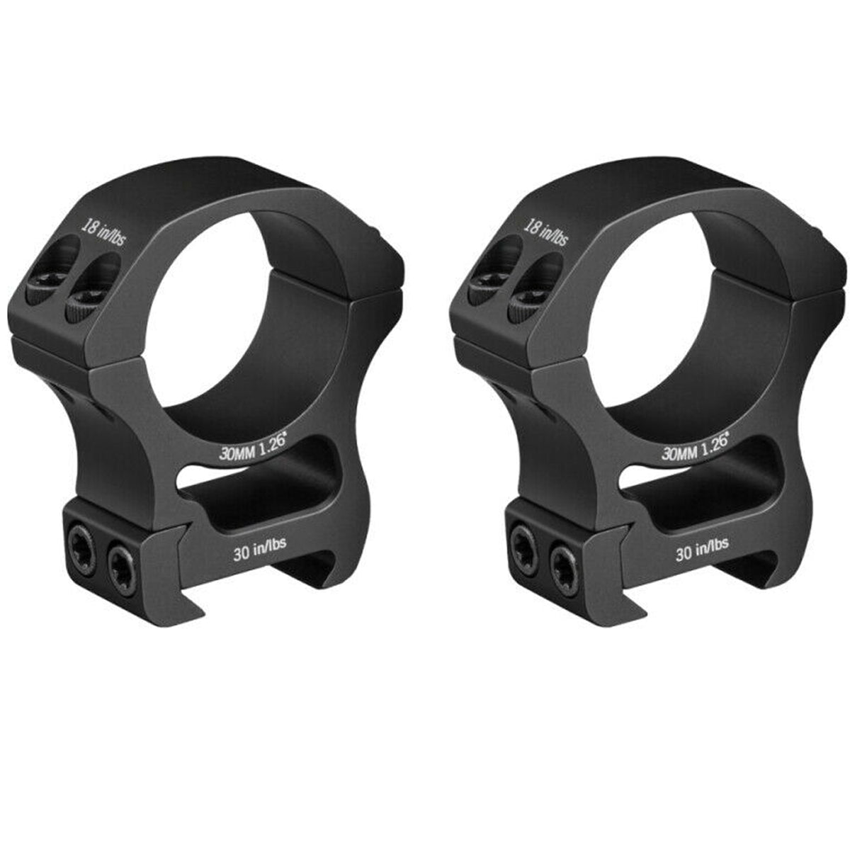 Vortex Optics Pro Series 30mm Riflescope Rings - High Vortex Optics