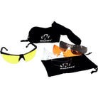 Walker's Sport Glasses w/4 Interchangeable Lenses - Clear/Amber/Yellow/Smoke Grey - Forza Sports