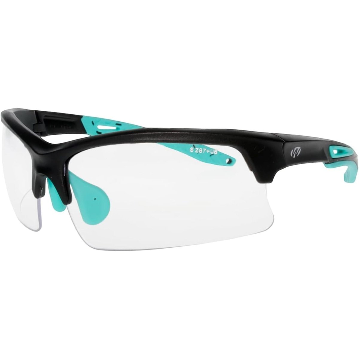 Walker's Teal Impact Resistant Sport Glasses - Clear Lenses - Forza Sports