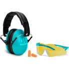 Walker's Youth and Women Combo Kit, Passive Muffs, Sport Glasses and Foam Tips - Forza Sports