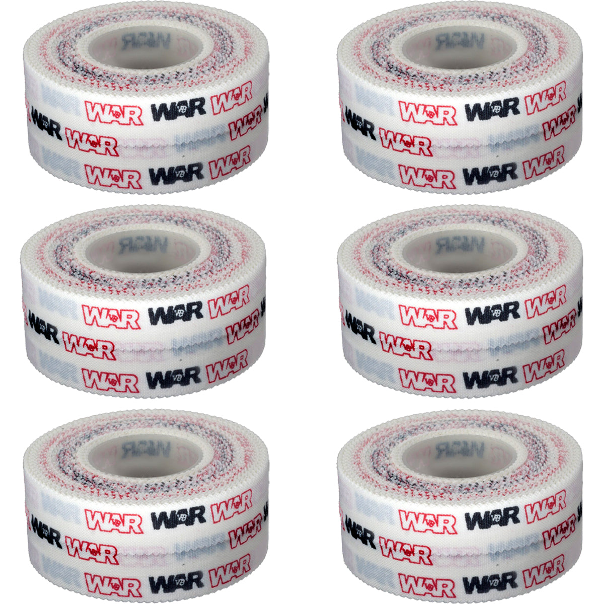 WAR Tape 0.5" EZ Rip Athletic Tape for Boxing, MMA, Muay Thai - 6 Pack WAR Tape
