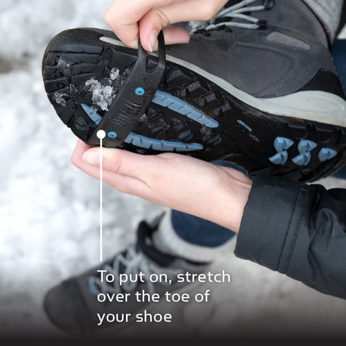 Yaktrax Quick Trax Studded Traction Shoe Bands, 1 Pair - Forza Sports
