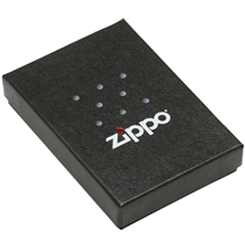Zippo Lucky Clover Satin Chrome Pocket Lighter Zippo