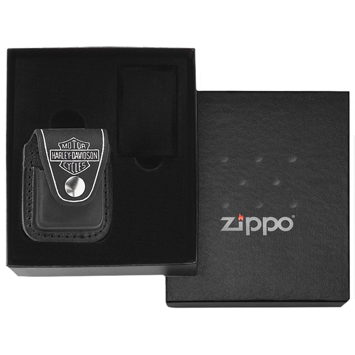 Zippo Harley Davidson Belt Loop Lighter Pouch Gift Set Zippo