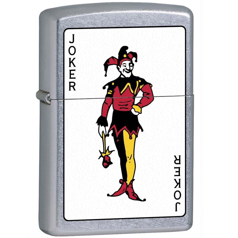 Zippo Joker Street Chrome Pocket Lighter Zippo