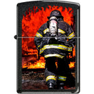 Zippo Firefighter Black Matte Pocket Lighter Zippo