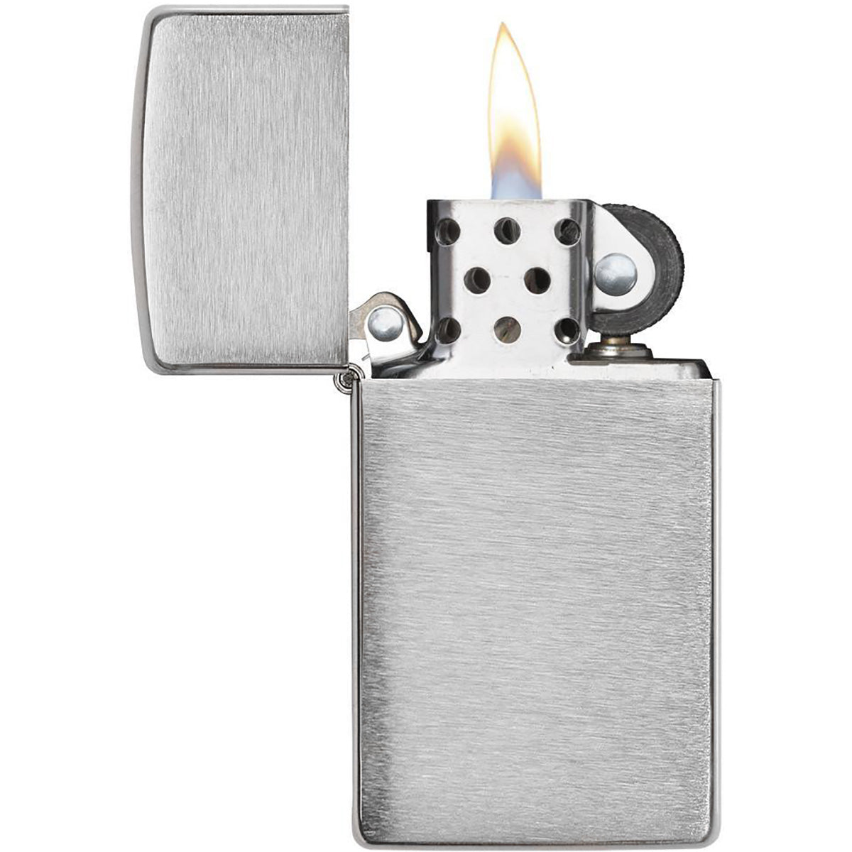 Zippo Slim Brushed Chrome Pocket Lighter Zippo