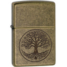 Zippo Tree of Lifee Antique Brass Windproof Pocket Lighter Zippo