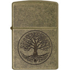 Zippo Tree of Lifee Antique Brass Windproof Pocket Lighter Zippo