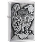 Zippo Harley-Davidson Full Faced Eagle Emblem Pocket Lighter Zippo