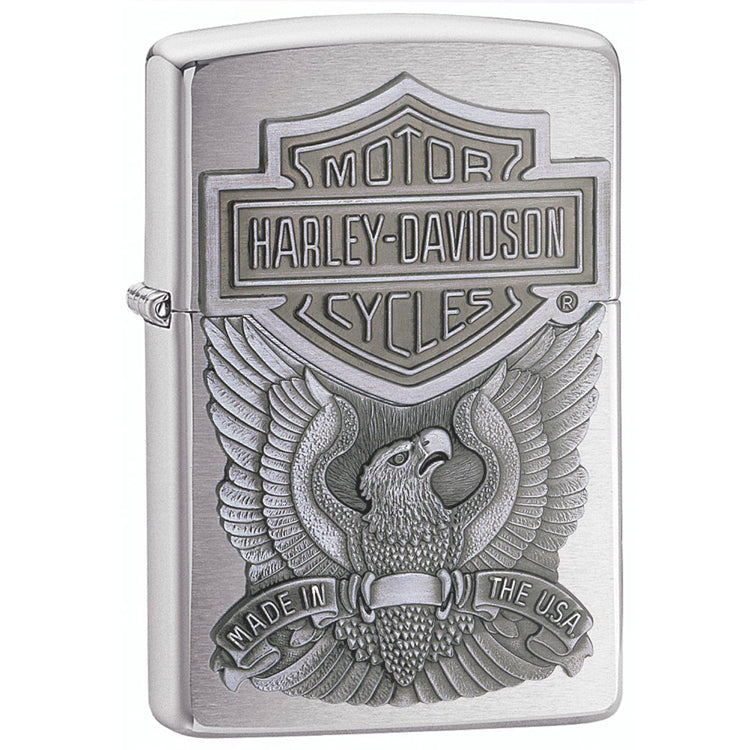 Zippo Harley-Davidson Eagle with Logo Emblem Pocket Lighter Zippo