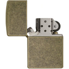 Zippo Vintage Brushed Brass with Slashes Pocket Lighter Zippo