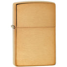 Zippo Solid Brass Brush Finish Pocket Lighter Zippo