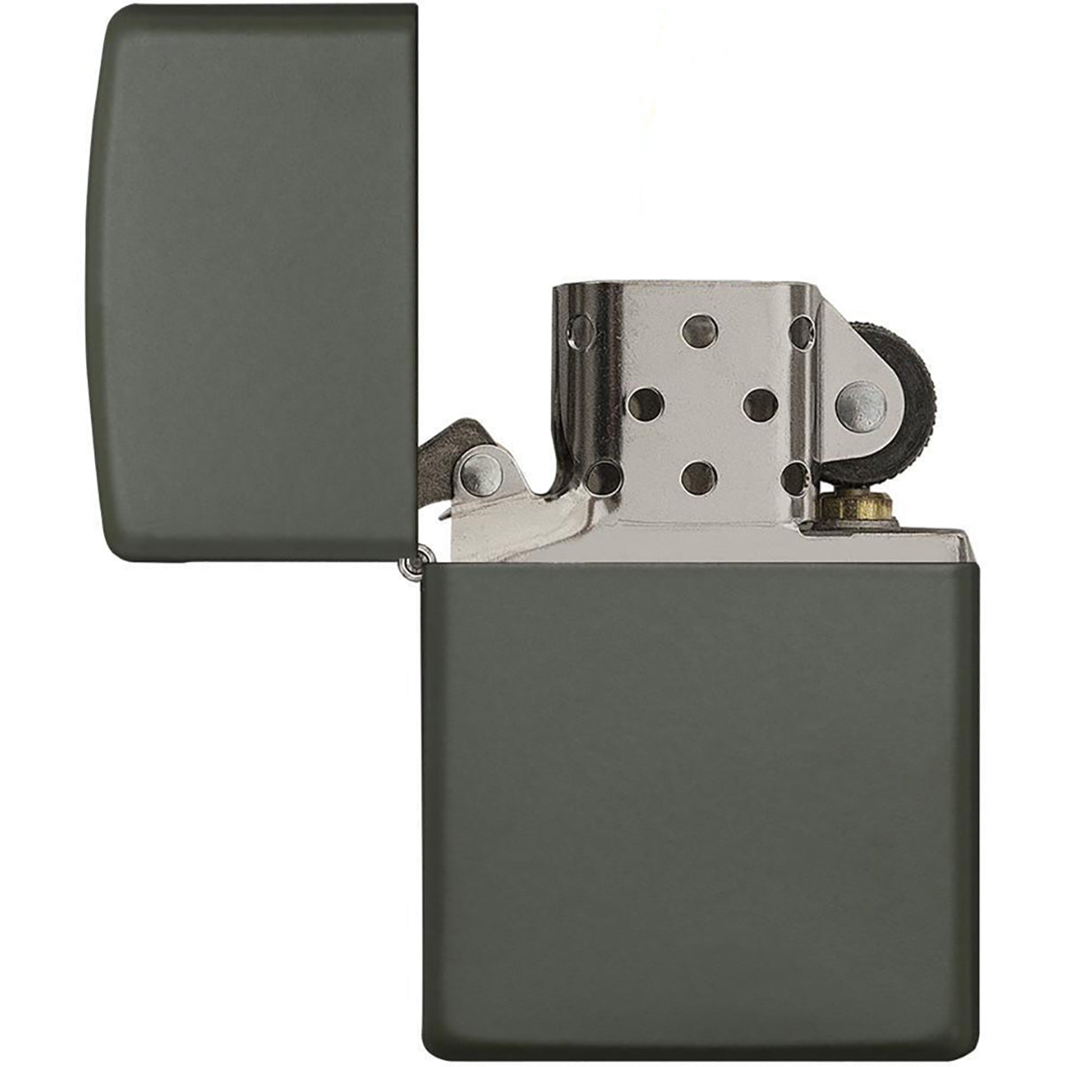 Zippo Regular Matte Pocket Lighter - Green Zippo