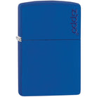 Zippo Logo Matte Pocket Lighter - Royal Blue Zippo