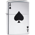 Zippo Lucky Ace High Polished Chrome Pocket Lighter Zippo