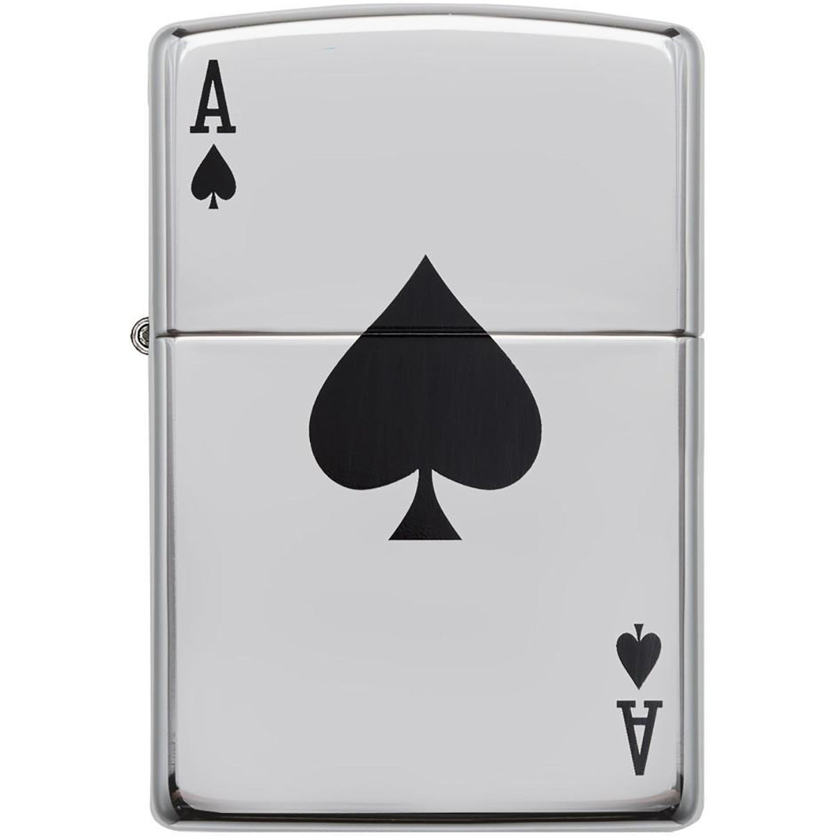 Zippo Lucky Ace High Polished Chrome Pocket Lighter Zippo