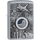 Zippo Joined Forces Emblem Pocket Lighter Zippo