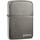 Zippo 1941 Replica Pocket Lighter with Logo - Black Ice Zippo