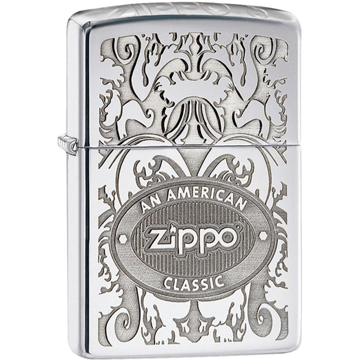 Zippo Crown Stamp with American Classic Pocket Lighter
