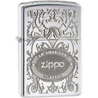 Zippo Crown Stamp with American Classic Pocket Lighter Zippo