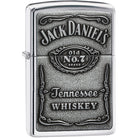 Zippo Jack Daniel's Label Pewter Emblem Pocket Lighter Zippo