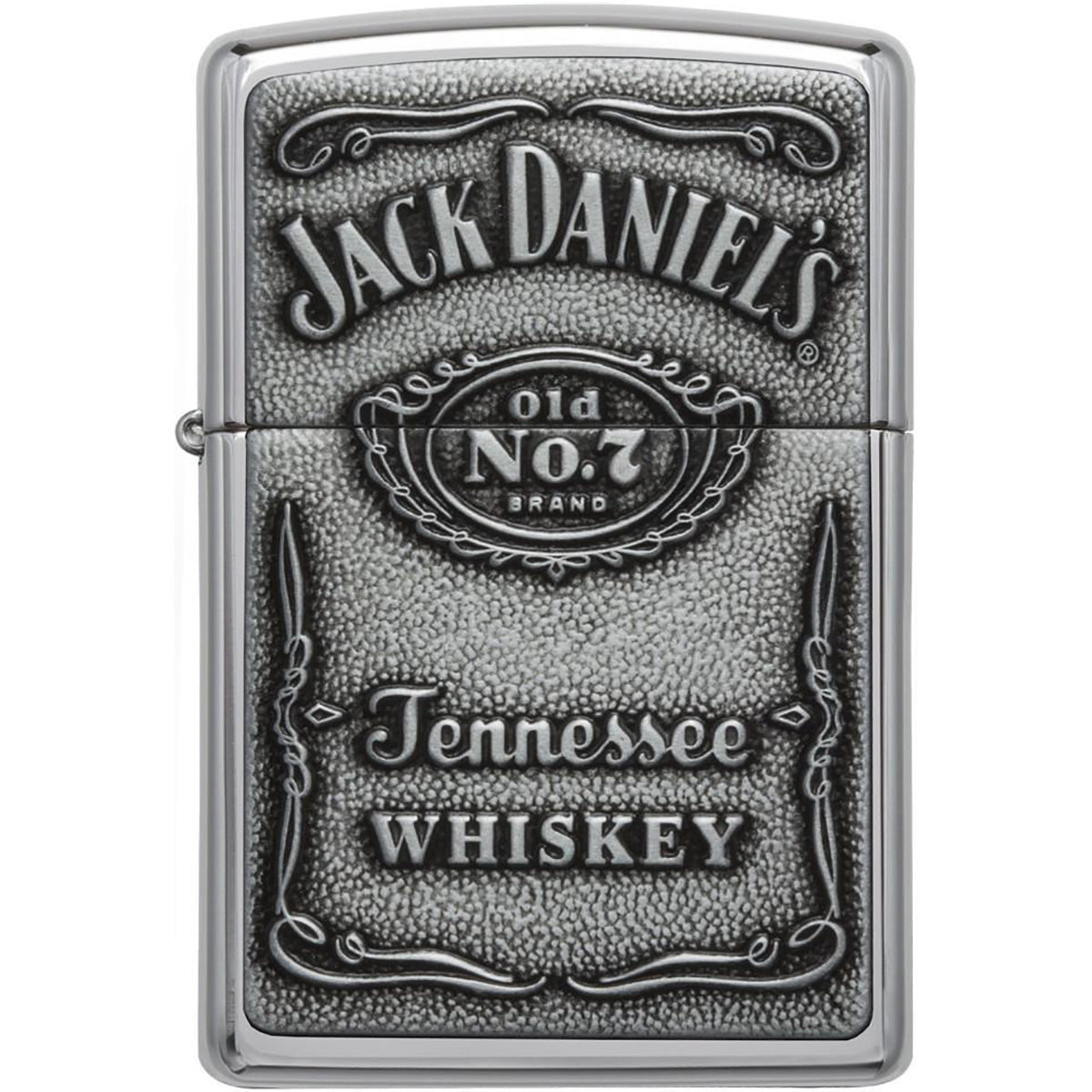 Zippo Jack Daniel's Label Pewter Emblem Pocket Lighter Zippo