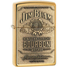 Zippo Jim Beam Brass Emblem Pocket Lighter Zippo