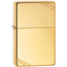 Zippo Vintage Series High Polished Brass with Slashes Pocket Lighter Zippo