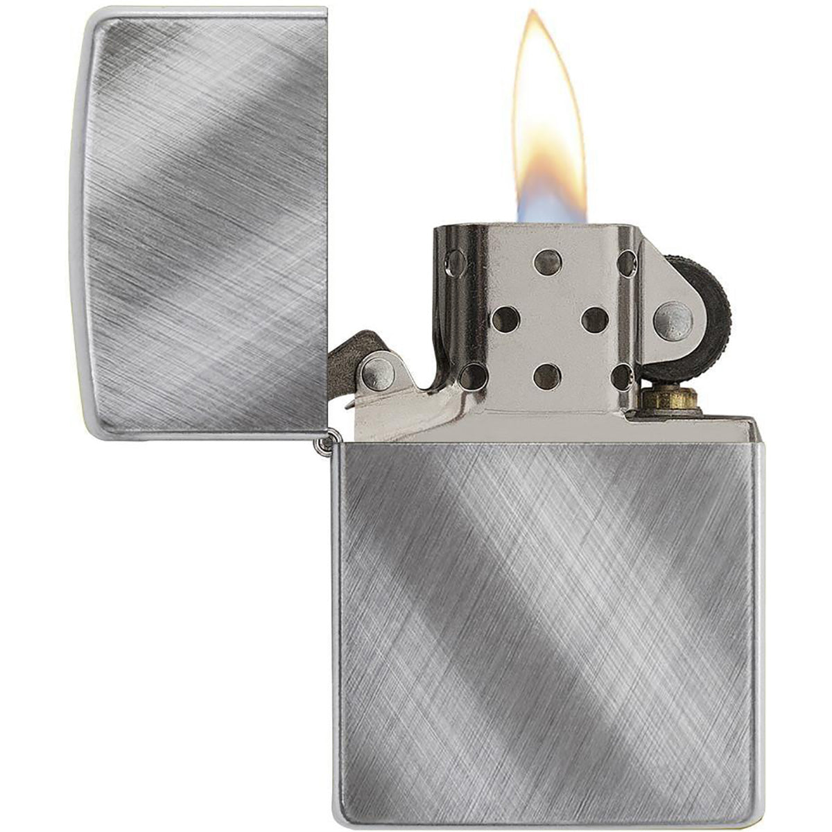 Zippo Diagonal Weave Pocket Lighter Zippo