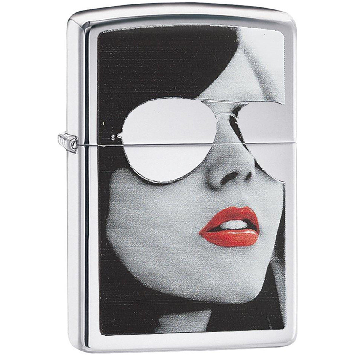 Zippo High Polished Chrome Sunglasses Pocket Lighter Zippo