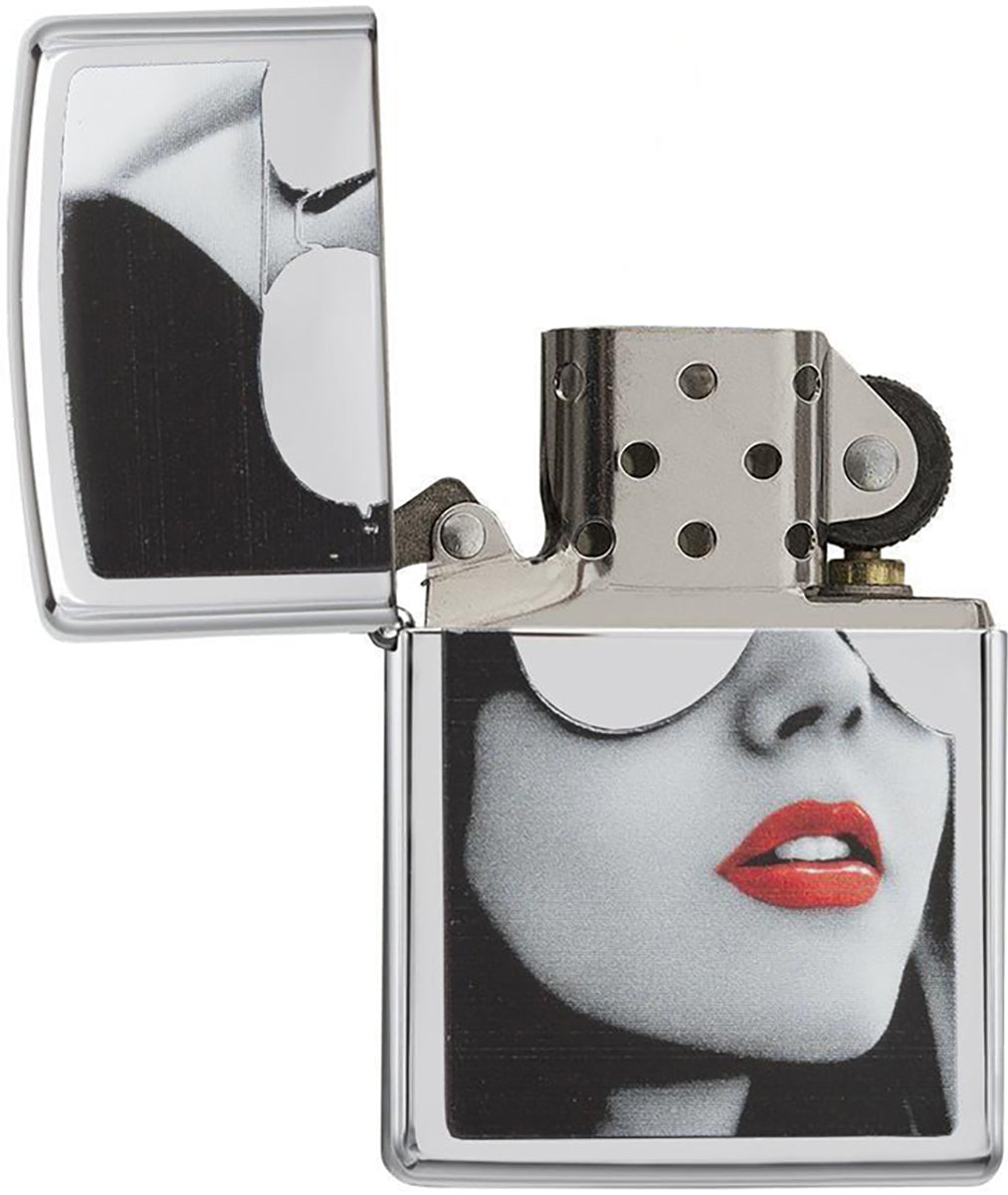 Zippo High Polished Chrome Sunglasses Pocket Lighter Zippo