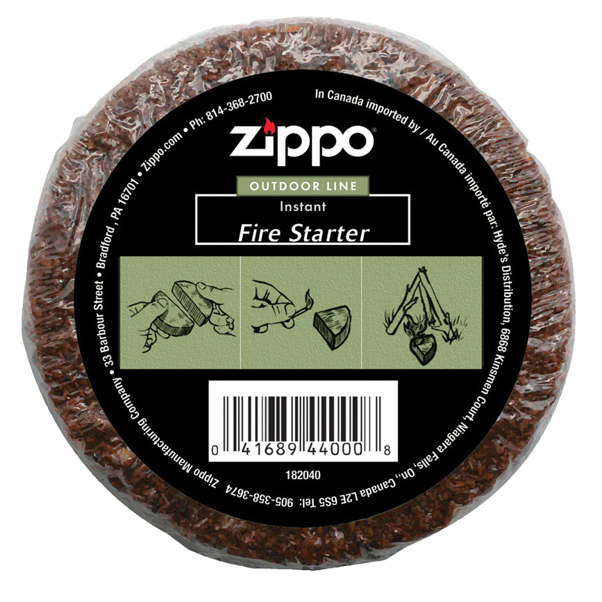 Zippo Outdoor Campfire Starter Ceder Puck Zippo