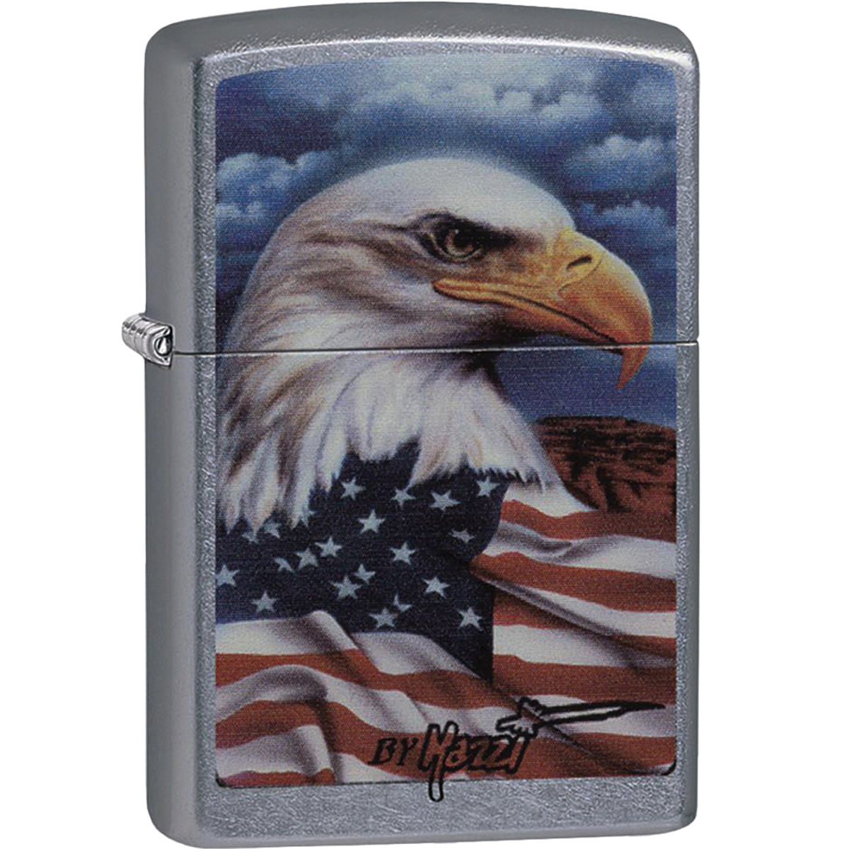 Zippo Mazzi Freedom Watch Street Chrome Windproof Pocket Lighter Zippo