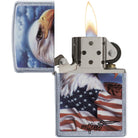 Zippo Mazzi Freedom Watch Street Chrome Windproof Pocket Lighter Zippo