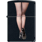 Zippo Legs Stockings Heels Matte Black Pocket Lighter Zippo