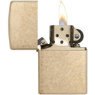 Zippo Armor Case Tumbled Brass Windproof Pocket Lighter Zippo