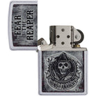 Zippo Sons of Anarchy Fear the Reaper Satin Chrome Pocket Lighter Zippo