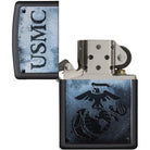 Zippo USMC Black Matte Pocket Lighter Zippo