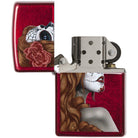 Zippo Day of The Dead Candy Apple Red Pocket Lighter Zippo